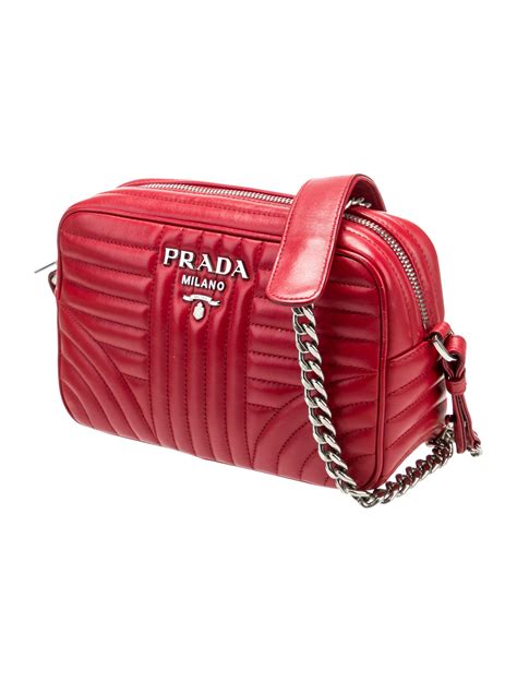 prada soft calf impunture crossbody rosso|2013.